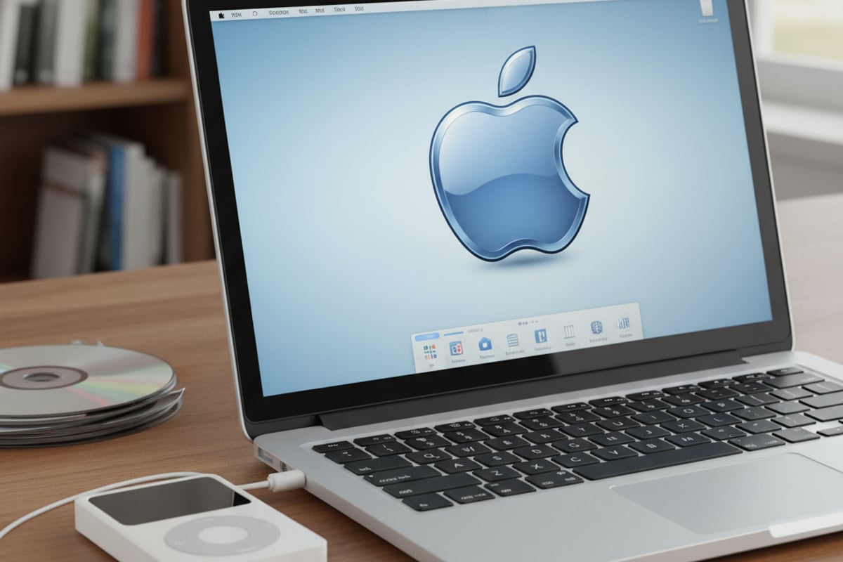 logo Apple bleu