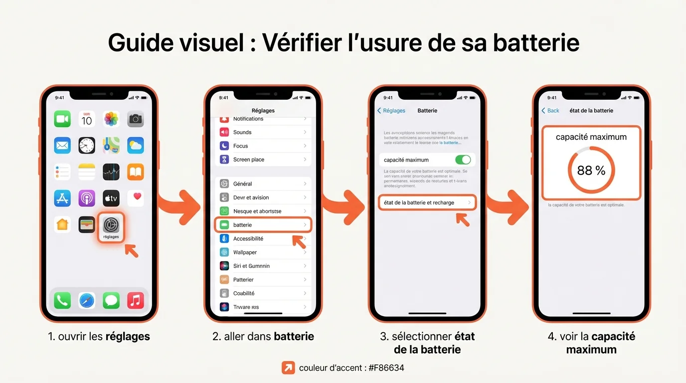 Guide visuel : Vérifier l'usure de sa batterie