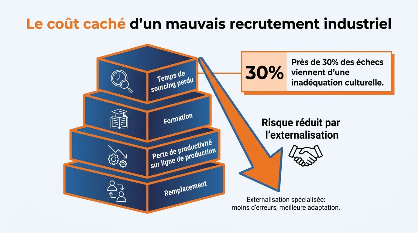 Le coût caché d'un mauvais recrutement industriel