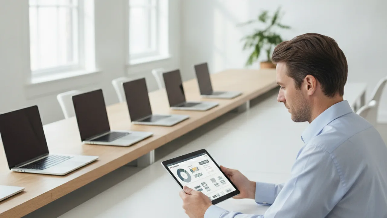 Pilotage centralise du parc informatique depuis une application dediee